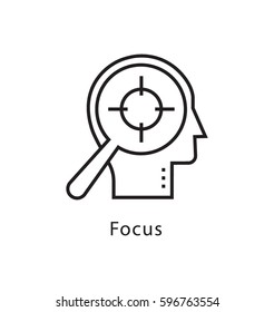 Focus Vector Line Icon