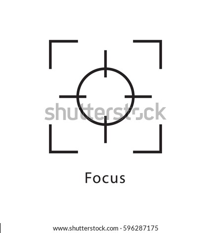 Focus Vector Line Icon