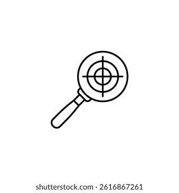 Focus vector line icon icons design