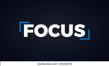 Focus Word Minimal Modern Titles Stock Vector (Royalty Free) 692456776 ...