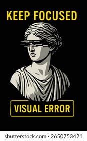 Arte de Estátua de Falha Focada - Erro Visual