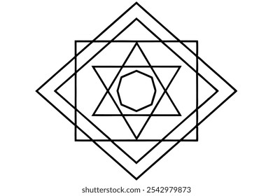 A focuses on precise repeating geometric shapes li