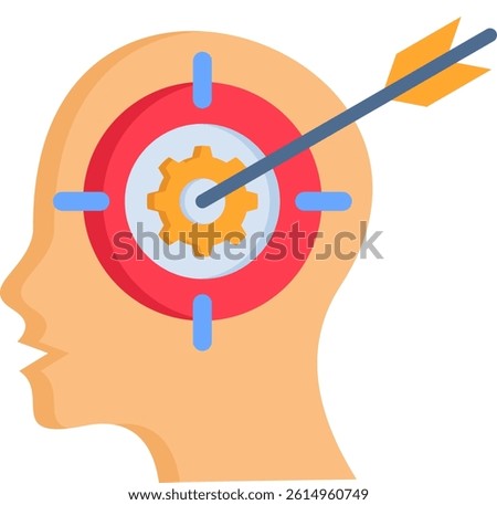 Focusing Icon Flat Vector Illustration