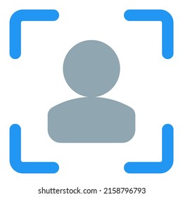 focusing on a user profile picture for the social media