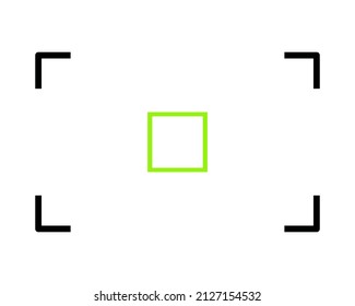 Focusing screen. Camera viewfinder element. Hit the target