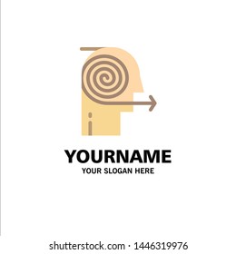 Focusing Solutions, Business, Effort, Focus, Focusing Business Logo Template. Flat Color