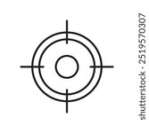 Focusingline icon. vector illustration. EPS10