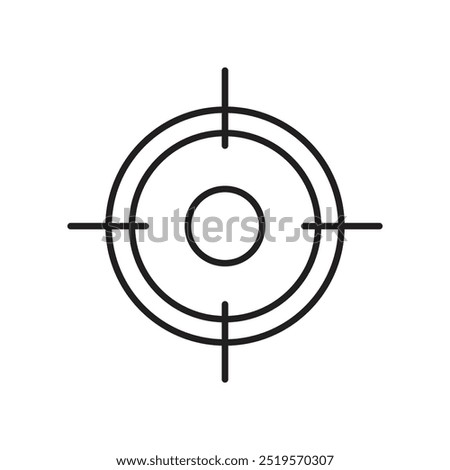 Focusingline icon. vector illustration. EPS10
