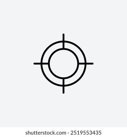 Icono de Vector de línea de enfoque. EPS 10