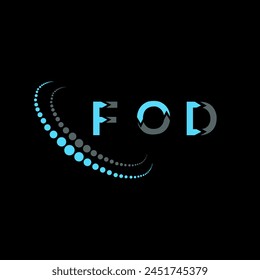FOD letter logo abstract design. FOD unique design. FOD.
