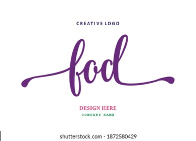 FOD lettering logo is simple, easy to understand and authoritative