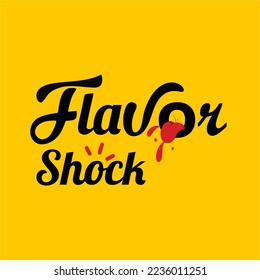 fod logo, flavour vector, spices shock, letter o with tongue, letter o with shock waves,