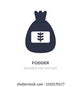 fodder icon on white background. Simple element illustration from Food concept. fodder icon symbol design.