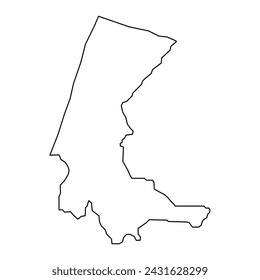 Fofo County map, administrative division of American Samoa. Vector illustration.