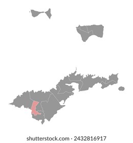 Fofo County map, administrative division of American Samoa. Vector illustration.