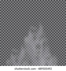 Fog, cloud, smoke isolated transparent special effect. White vector cloudiness, mist or smog background. Vector illustration.
