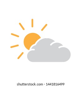 fog day icon vector design template