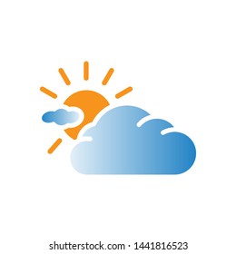 fog day icon vector design template