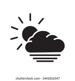 fog day icon vector design template