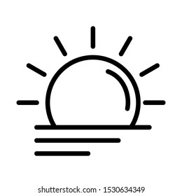 Fog day icon vector design template