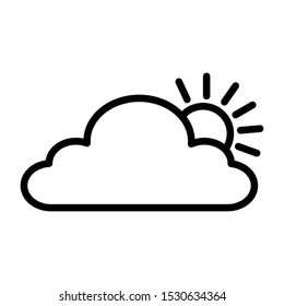 Fog day icon vector design template