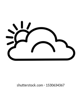 Fog day icon vector design template