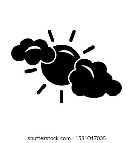 Fog day icon vector design template