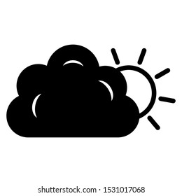 Fog day icon vector design template