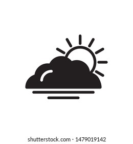 Fog day icon vector. Weather icon symbol illustration.