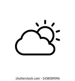 Fog Day Vector Icon Design Template
