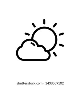 Fog Day Vector Icon Design Template