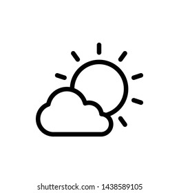 Fog Day Vector Icon Design Template