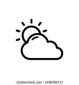 Fog Day Vector Icon Design Template