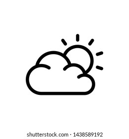 Fog Day Vector Icon Design Template