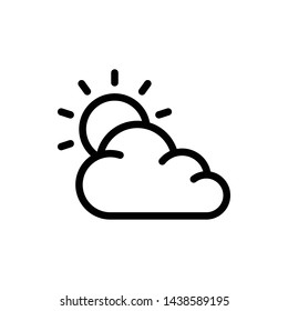 Fog Day Vector Icon Design Template