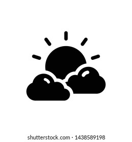 Fog Day Vector Icon Design Template