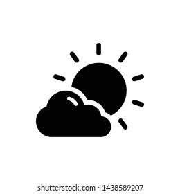 Fog Day Vector Icon Design Template