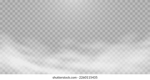 Fog effect isolated on transparent background layer. Stock royalty free vector illustration