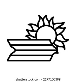 Fog Icon. Bold outline design with editable stroke width. Vector Illustration.
