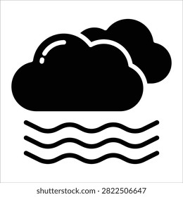 Fog Icon Element For Design