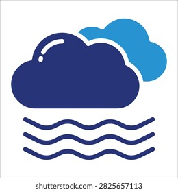 Fog Icon Element For Design