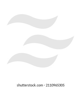 Fog icon isolated on white background