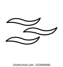 Fog icon isolated on white background