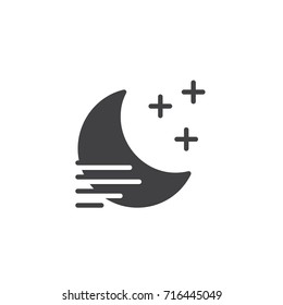 Fog icon vector, filled flat sign, solid pictogram isolated on white. Symbol, logo illustration.