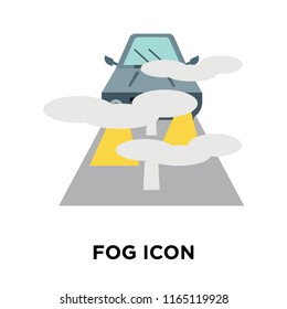 Fog Icon Vector Isolated On White Stock Vector (Royalty Free ...