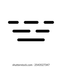Ilustración de diseño de símbolo de Vector de icono de niebla