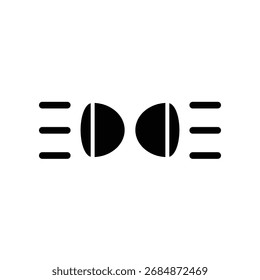 Fog lamp icon illustration vector design template