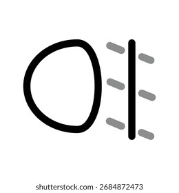 Fog lamp icon illustration vector design template