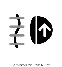 Fog lamp icon illustration vector design template