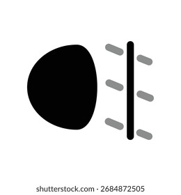 Modelo de design de vetor de ilustração de ícone de luz de nevoeiro